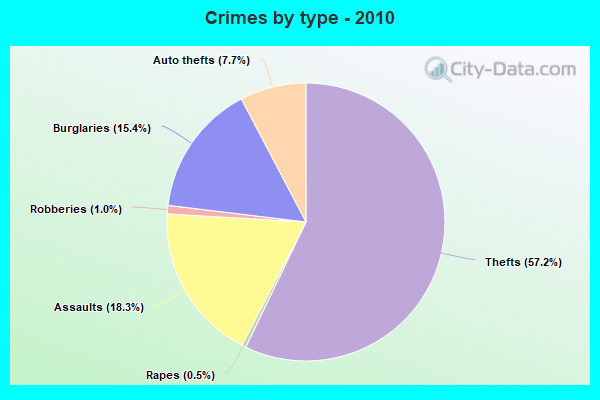 Crimes by type - 2010