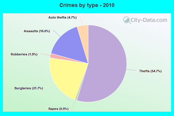 Crimes by type - 2010