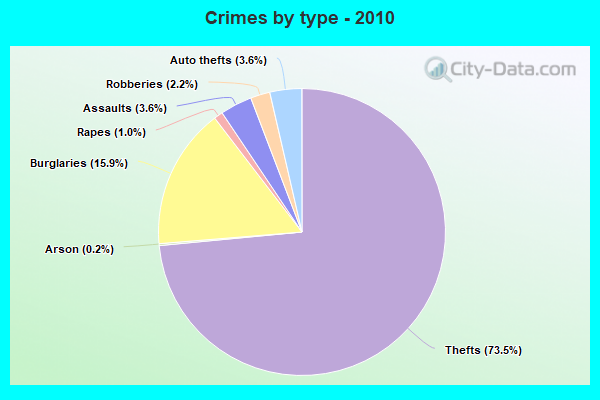 Crimes by type - 2010