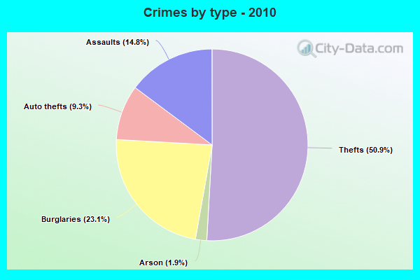 Crimes by type - 2010