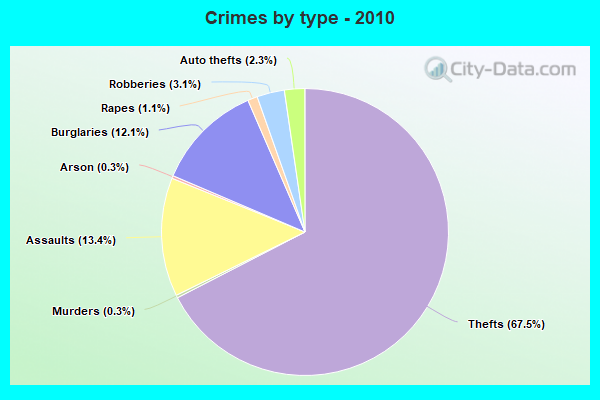 Crimes by type - 2010