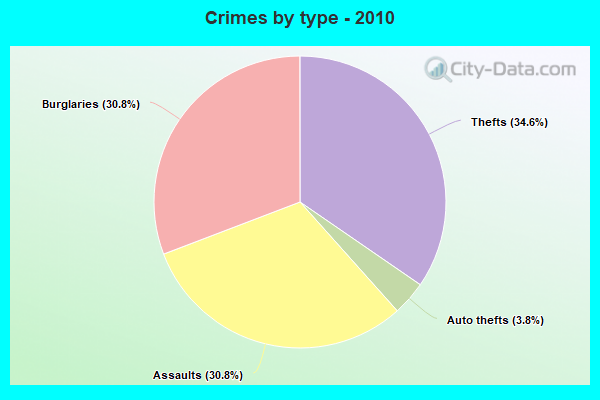 Crimes by type - 2010