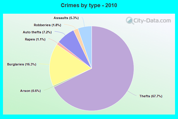 Crimes by type - 2010