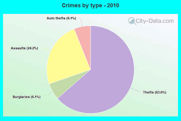 Crimes by type - 2010