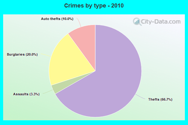 Crimes by type - 2010