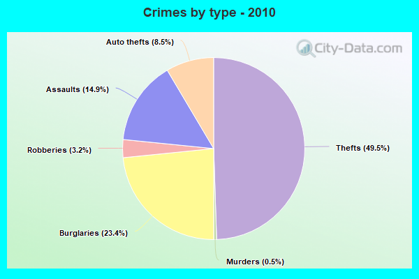 Crimes by type - 2010