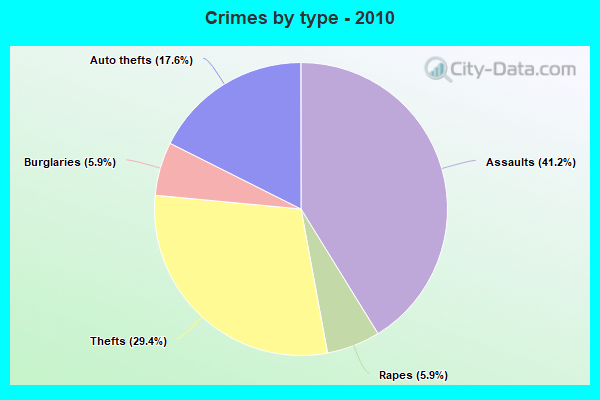 Crimes by type - 2010