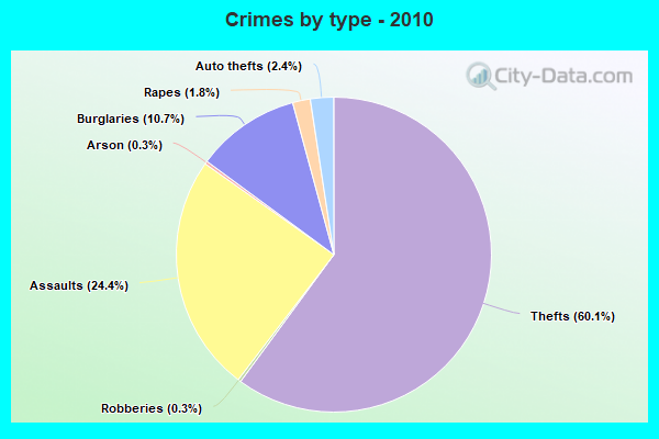 Crimes by type - 2010