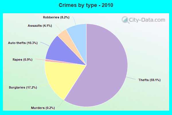 Crimes by type - 2010