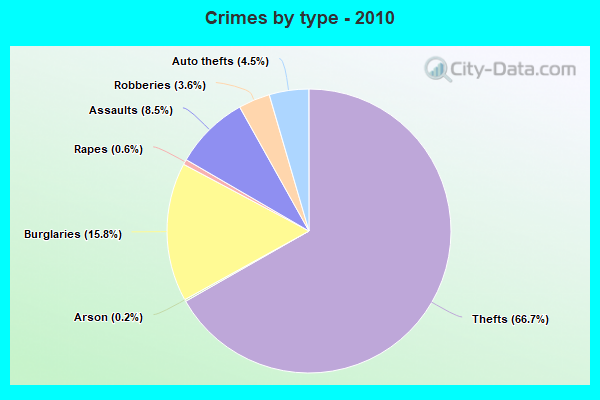 Crimes by type - 2010