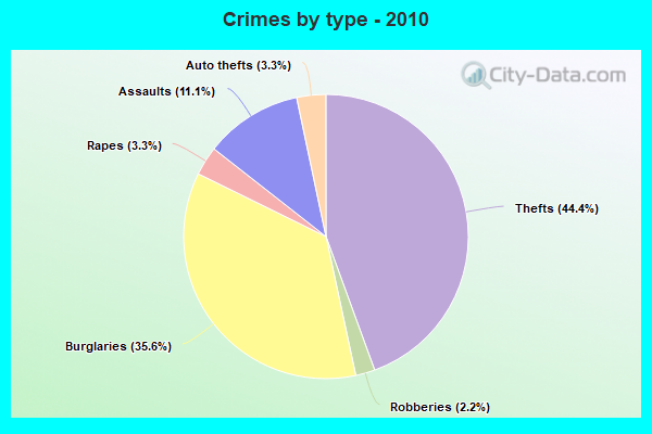 Crimes by type - 2010