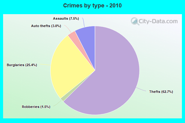 Crimes by type - 2010