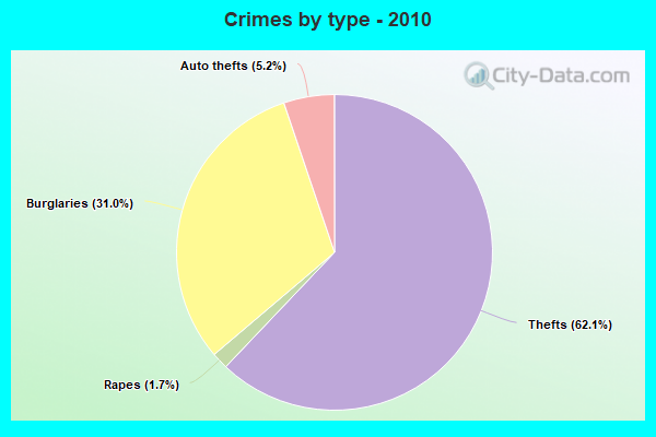 Crimes by type - 2010