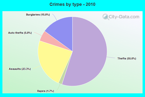 Crimes by type - 2010