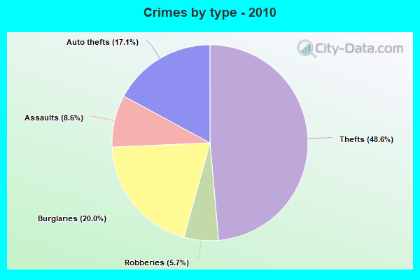 Crimes by type - 2010