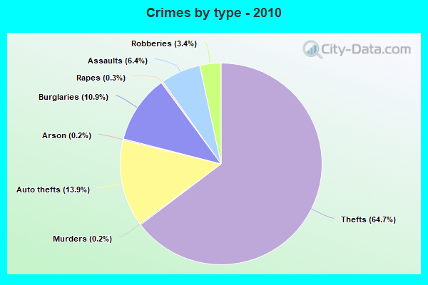 Crimes by type - 2010