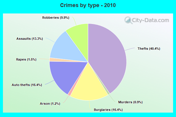 Crimes by type - 2010