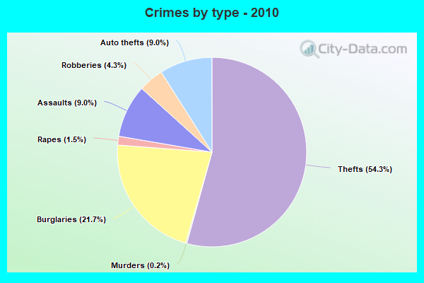 Crimes by type - 2010