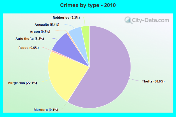 Crimes by type - 2010