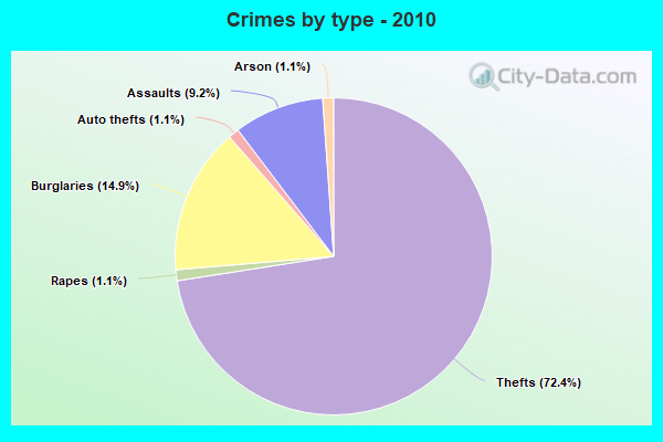 Crimes by type - 2010