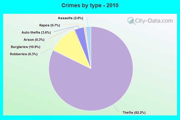 Crimes by type - 2010