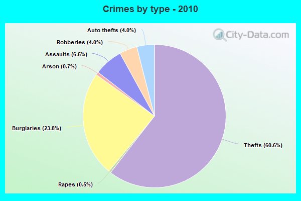 Crimes by type - 2010