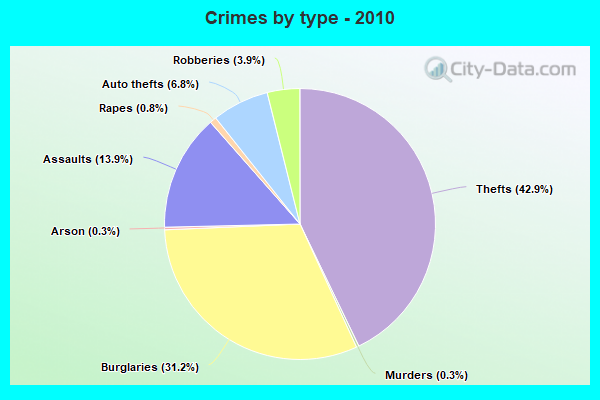 Crimes by type - 2010