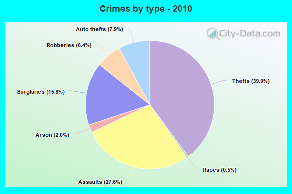 Crimes by type - 2010