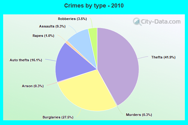 Crimes by type - 2010