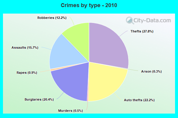 Crimes by type - 2010