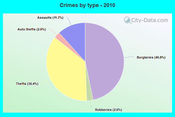 Crimes by type - 2010