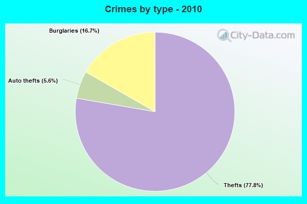 Crimes by type - 2010