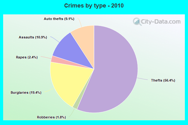 Crimes by type - 2010