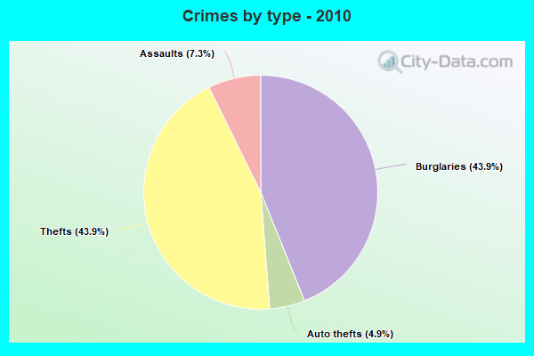 Crimes by type - 2010