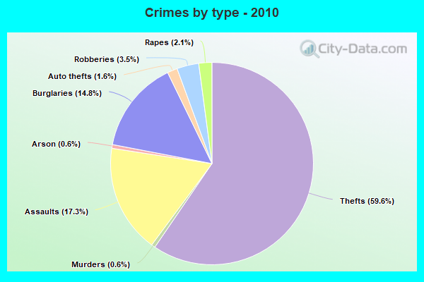 Crimes by type - 2010