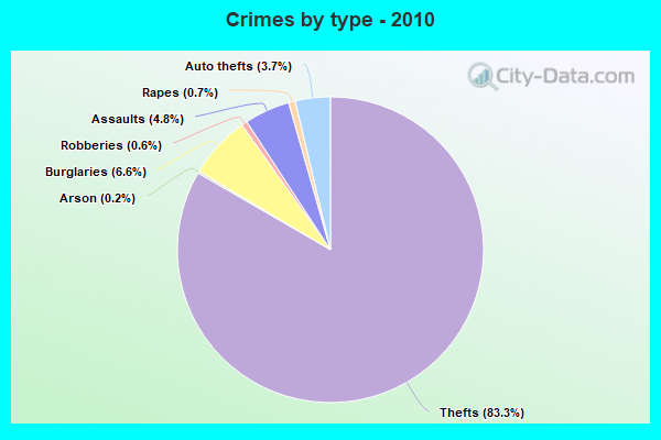 Crimes by type - 2010