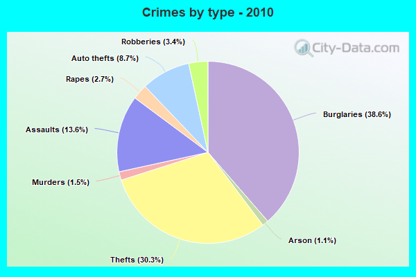 Crimes by type - 2010