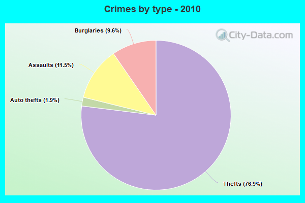 Crimes by type - 2010