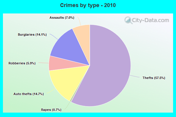 Crimes by type - 2010