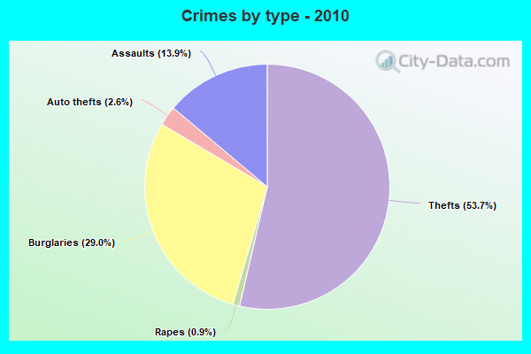 Crimes by type - 2010