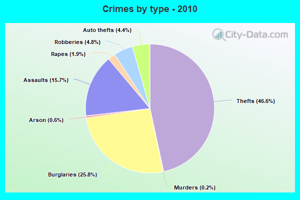 Crimes by type - 2010