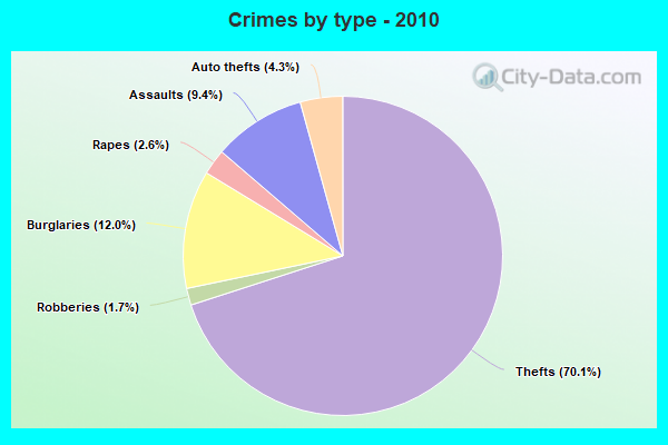 Crimes by type - 2010