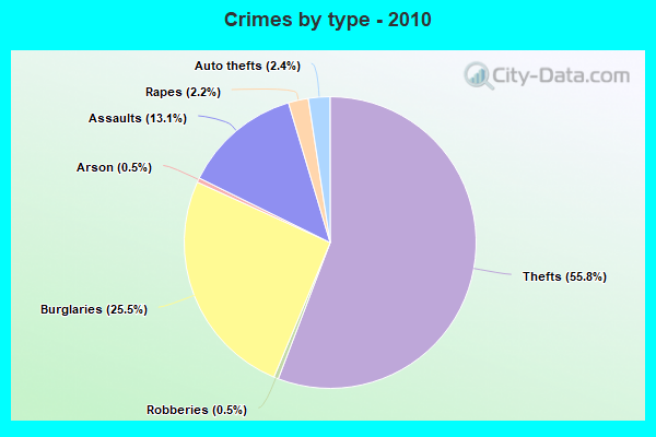 Crimes by type - 2010