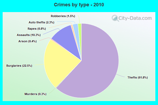 Crimes by type - 2010