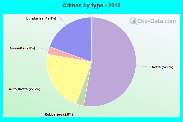 Crimes by type - 2010