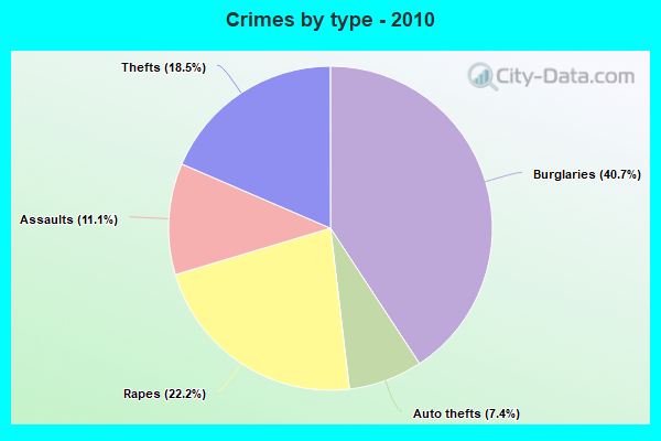 Crimes by type - 2010