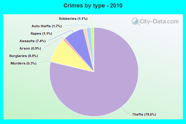 Crimes by type - 2010