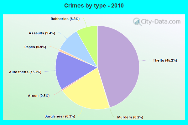 Crimes by type - 2010