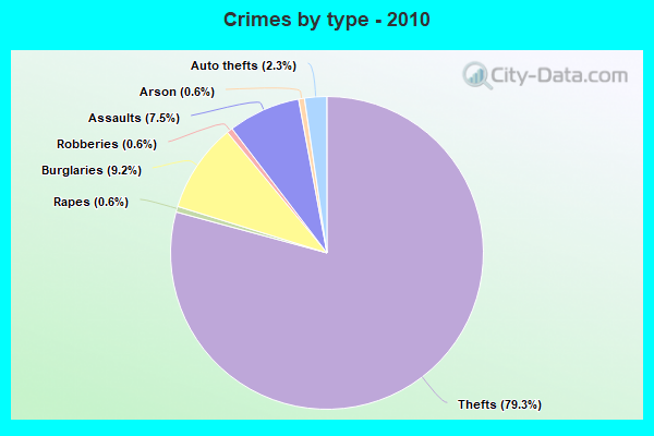 Crimes by type - 2010