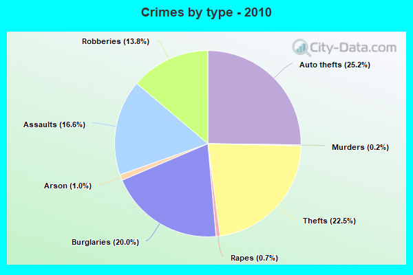 Crimes by type - 2010